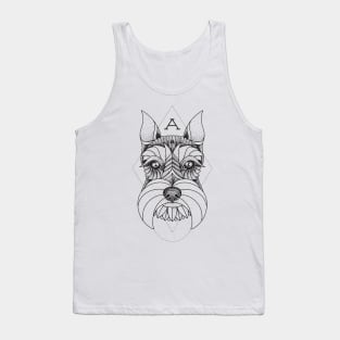 Geometrical Schnauzer Tank Top